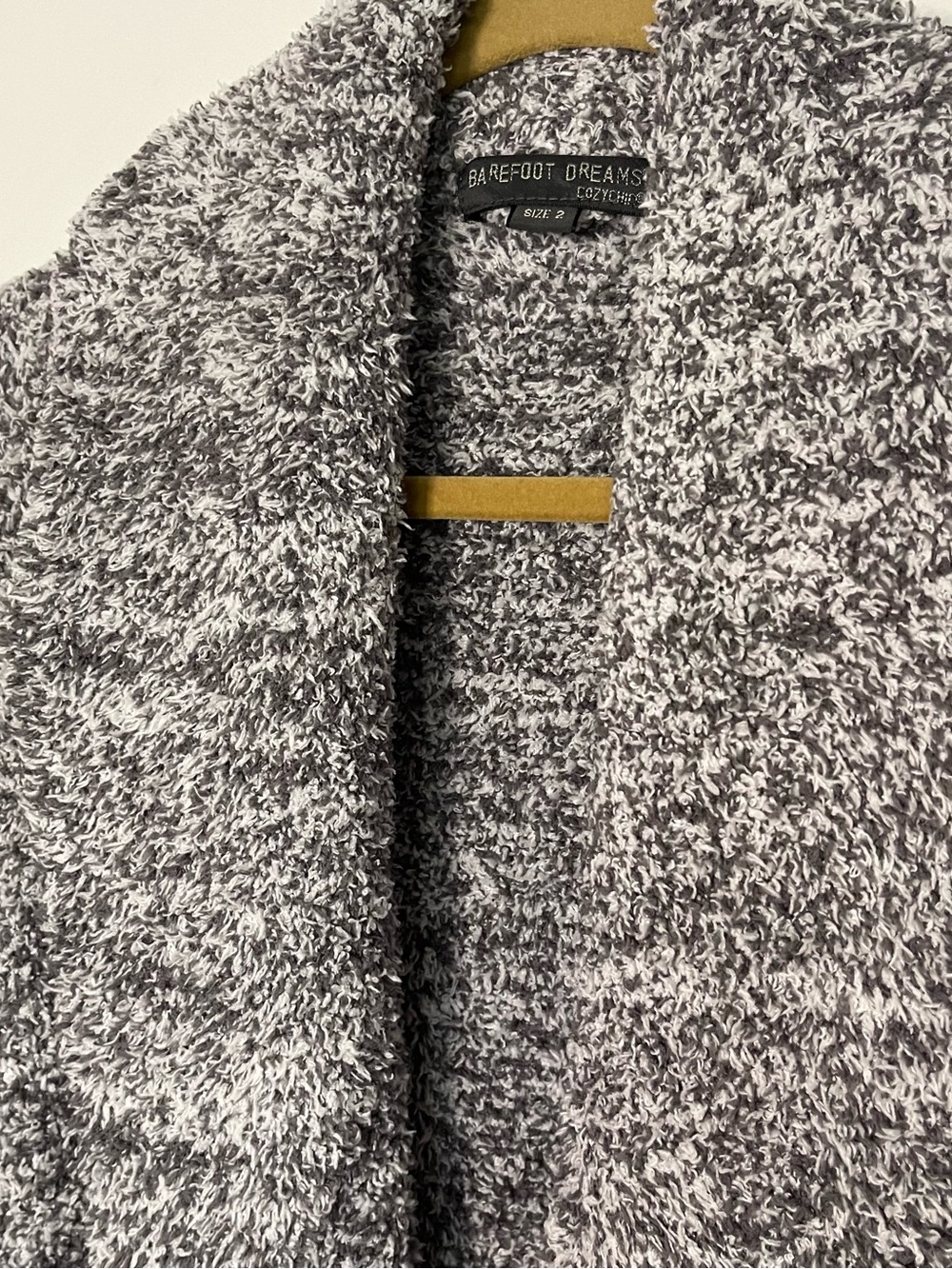Barefoot Dreams Gray Heathered CozyChic Robe - Picture 4 of 4